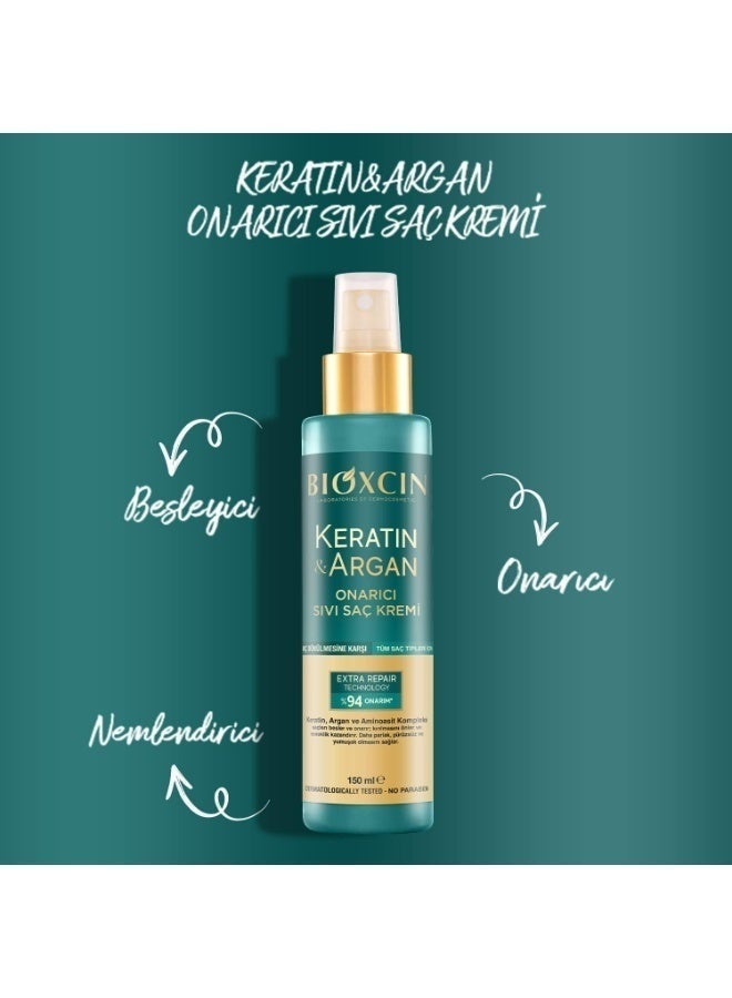 بيوكسين بلسم سائل للشعر بالكيراتين وزيت الأرغان 150 مل - Image 1